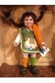 Pippi longstocking - Dolls porcelain fairy tales